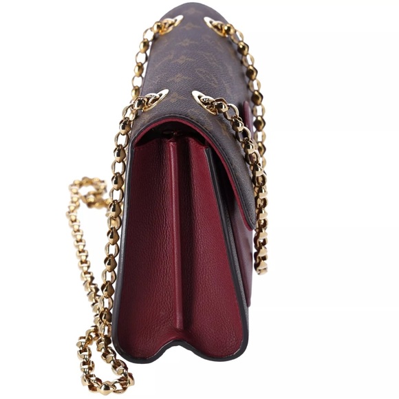 Louis Vuitton Victoire Chain Shoulder Bag Monogram Canvas M41732 Brown Raisin - Picture 5 of 9